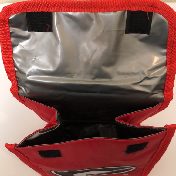 UGA nwt Red College Logo Lunch Bag 7 x 9 university of Georgia - Picture 2 of 2